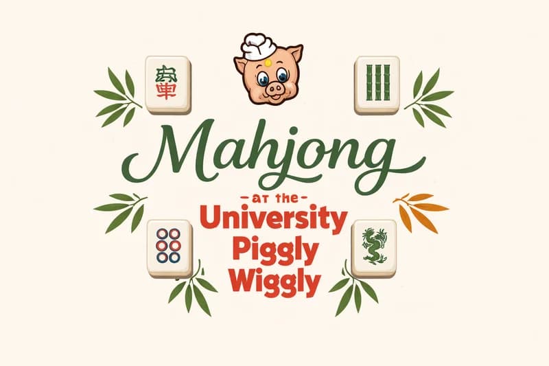 Mahjong Open Play @ The University Piggly Wiggly_Weds, Aug 5th 5:30 - 8:30 pm _Hosted by Katy Yeend
